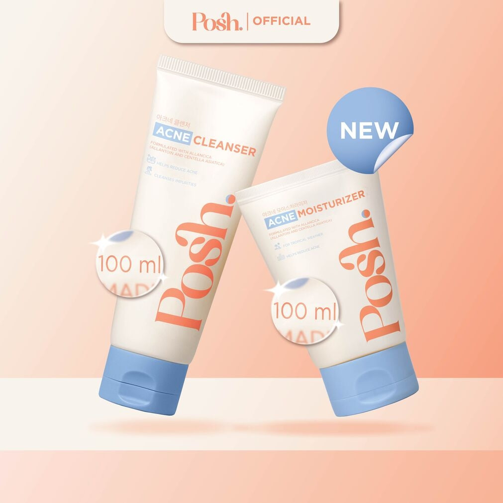 Posh Skincare Acne Set 2 - Facial Cleanser & Moisturizer