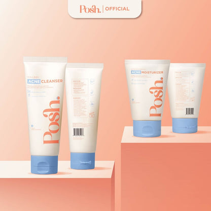 Posh Skincare Acne Set 2 - Facial Cleanser & Moisturizer