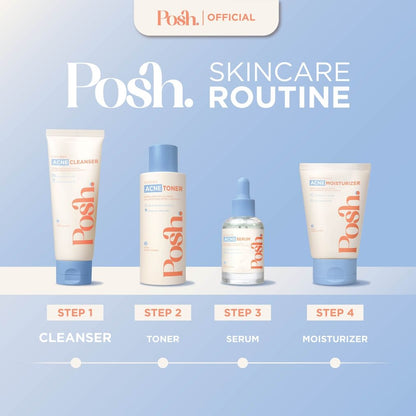 Posh Skincare Acne Set 2 - Facial Cleanser & Moisturizer