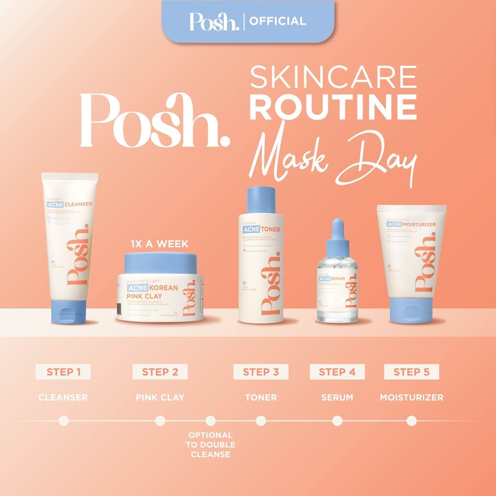 Posh Skincare Acne Set 2 - Facial Cleanser & Moisturizer