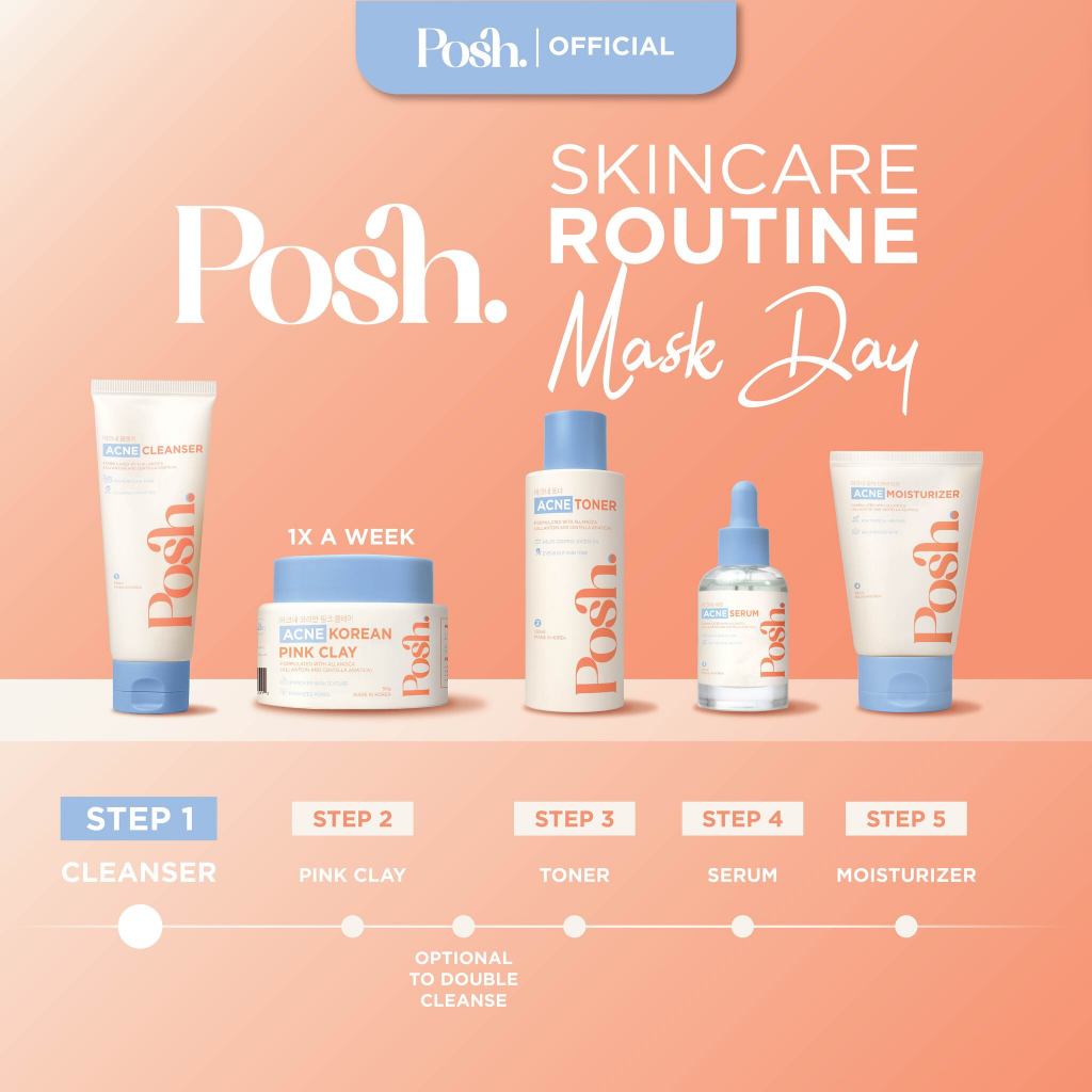 [BUNDLE] DAYTIME Pimple Patches + Posh Skin Acne Facial Cleanser 100ml