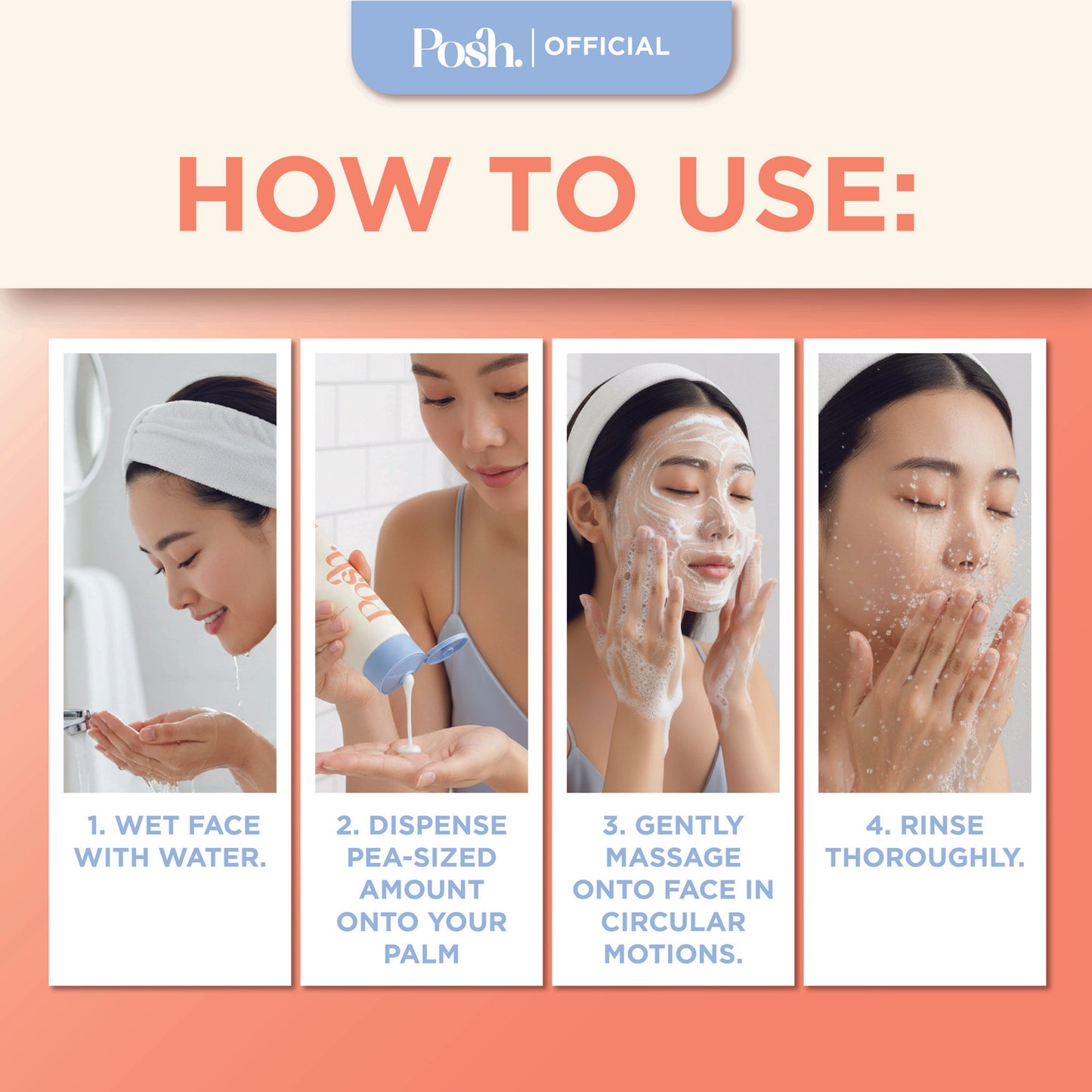 [BUNDLE] FLOWERS Pimple Patches + Posh Skin Acne Facial Cleanser 100ml