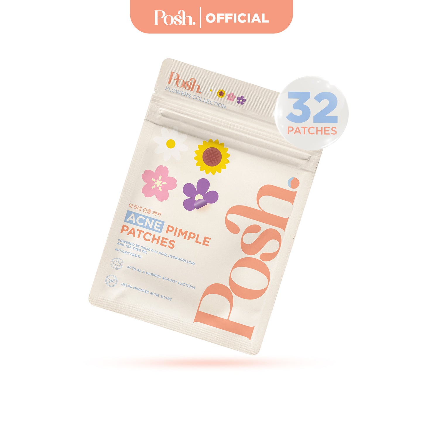 Flowers - 32 Pack Pimple Patch