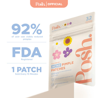 Flowers - 32 Pack Pimple Patch