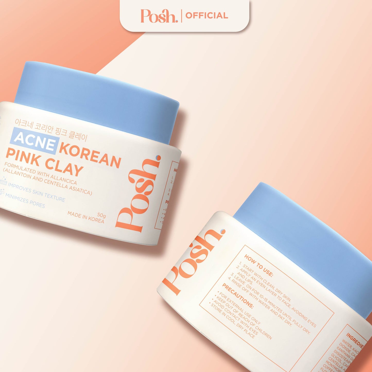 Posh Skin Acne Pink Clay Mask 50g