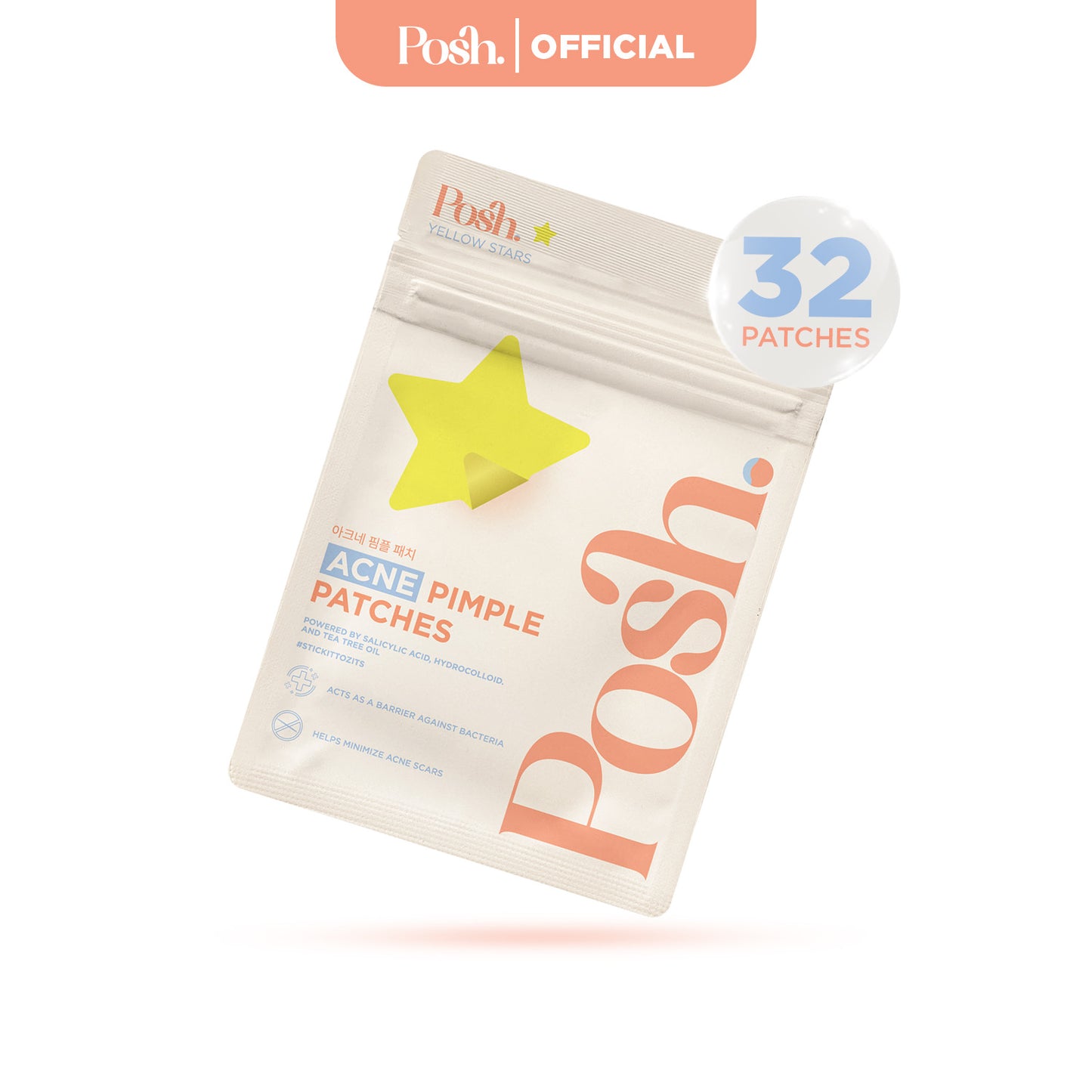 YellowStars - 32 Pack Pimple Patch