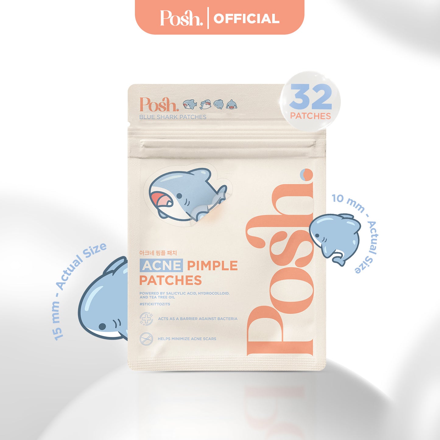 Shark - 32 Pack Pimple Patch