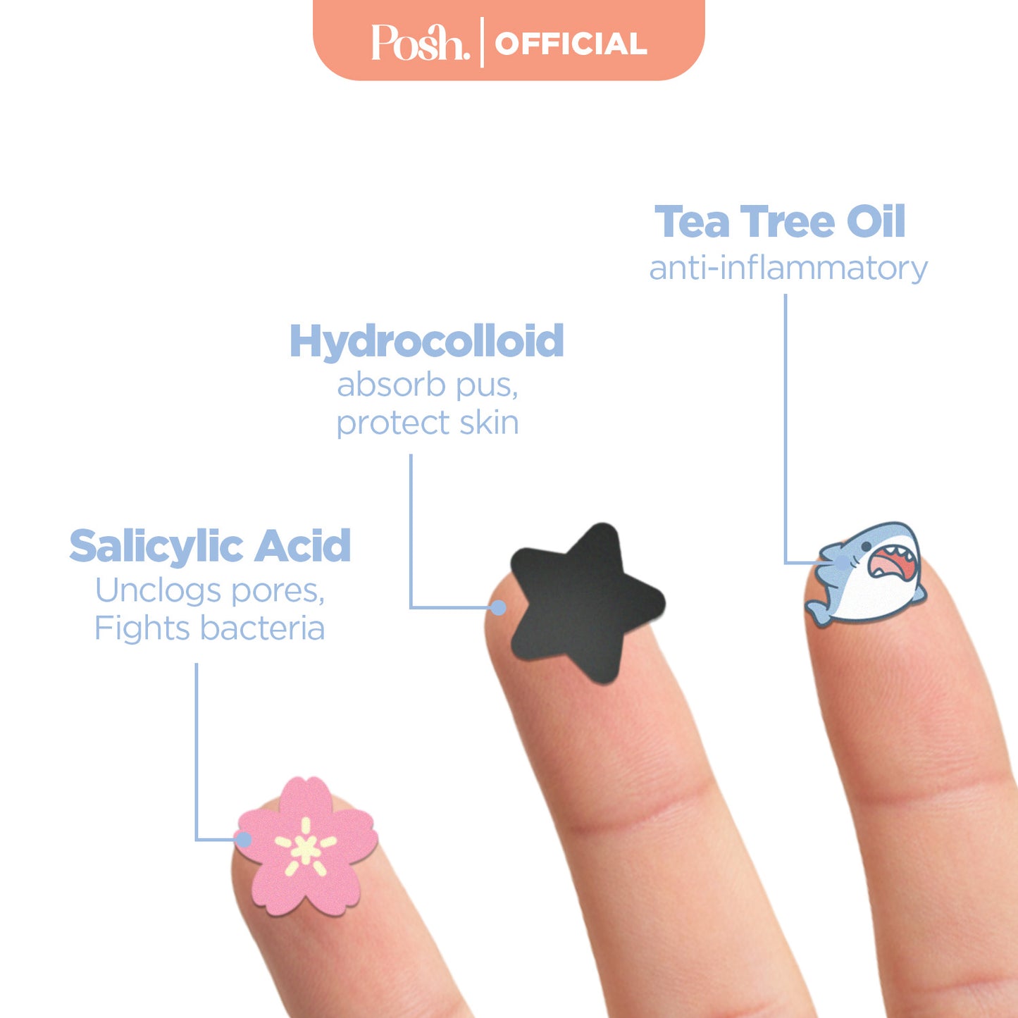 [LIMITED EDITION] Y2K Collection Pimple Patches 32pcs - Hydrocolloid Acne Pimple Patches Tea Tree Oi