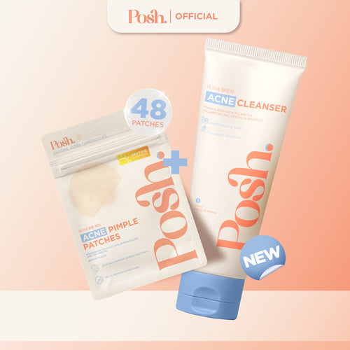 [BUNDLE] DAYTIME Pimple Patches + Posh Skin Acne Facial Cleanser 100ml