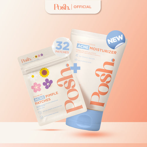 [BUNDLE] FLOWERS Pimple Patches + Posh Skin Acne Moisturizer 100ml