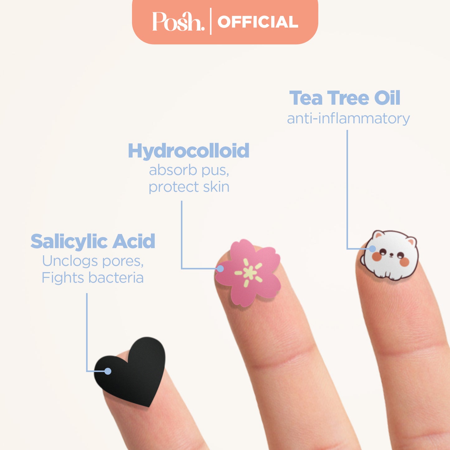 Flowers - 32 Pack Pimple Patch