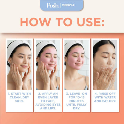 [BUNDLE] DAYTIME Pimple Patches + Posh Skin Acne Pink Clay Mask 50g